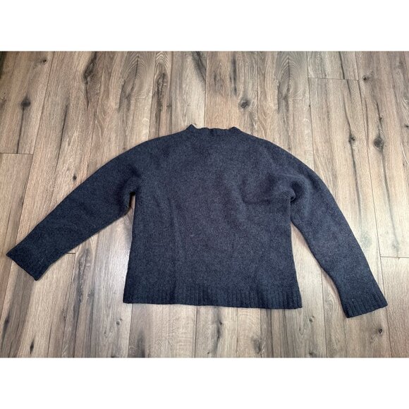 Old Navy Womens Blue Gray Wool Blend V Neck Sweater L - Picture 6 of 6